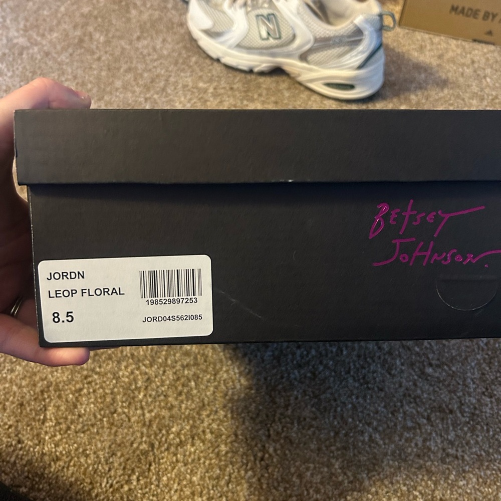 Betsey Johnson Pink Floral Leopard Heels - Picture 7 of 7